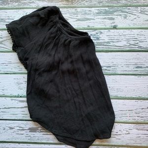 Off the shoulder black top